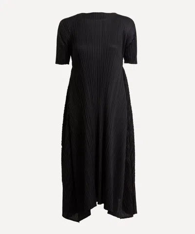 ISSEY MIYAKE PLEATS PLEASE ISSEY MIYAKE WOMEN'S EFFICIENT SQUARE PLEATED MIDI DRESS