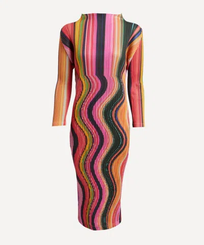 ISSEY MIYAKE PLEATS PLEASE ISSEY MIYAKE WOMEN'S WARP PLEATED DRESS