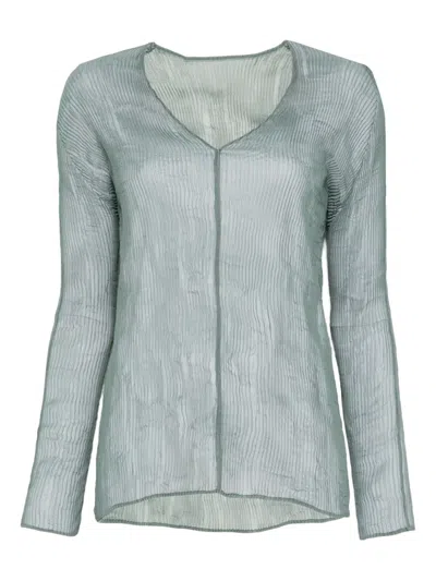 ISSEY MIYAKE V-NECK TOP