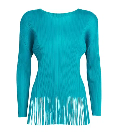 ISSEY MIYAKE PLEATS PLEASE ISSEY MIYAKE WAVE LONG-SLEEVE TOP