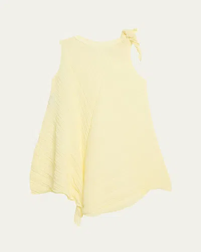 ISSEY MIYAKE WRINKLED AND TWISTED SHORT DRESS