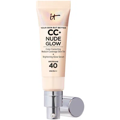 IT COSMETICS CC+ AND NUDE GLOW LIGHTWEIGHT FOUNDATION AND GLOW SERUM WITH SPF40 32ML (VARIOUS SHADES) - FAIR PORC