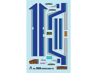 ITALERI SKILL 4 MODEL KIT FREIGHTLINER FLC TRUCK TRACTOR 1/24 SCALE MODEL BY ITALERI