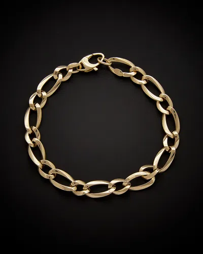 ITALIAN GOLD 14K ITALIAN GOLD ALTERNATE LINKS BRACELET