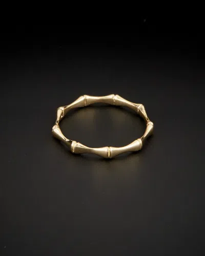 ITALIAN GOLD 14K ITALIAN GOLD BAMBOO RING