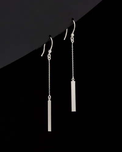 ITALIAN GOLD 14K ITALIAN GOLD BAR DROP EARRINGS