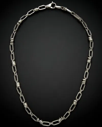 ITALIAN GOLD 14K ITALIAN GOLD BULLET LINK NECKLACE