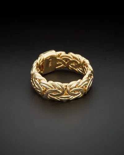 ITALIAN GOLD 14K ITALIAN GOLD BYZANTINE BAND RING
