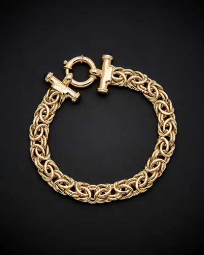 ITALIAN GOLD 14K ITALIAN GOLD BYZANTINE BRACELET