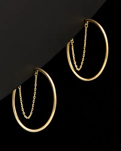 ITALIAN GOLD 14K ITALIAN GOLD CHAIN OPEN HOOPS