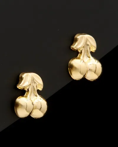 ITALIAN GOLD 14K ITALIAN GOLD CHERRY STUDS