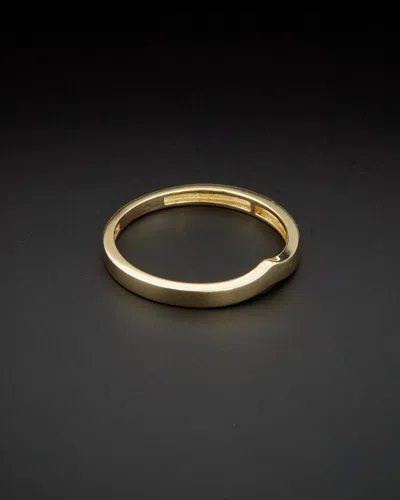 ITALIAN GOLD 14K ITALIAN GOLD CHEVRON BAND RING