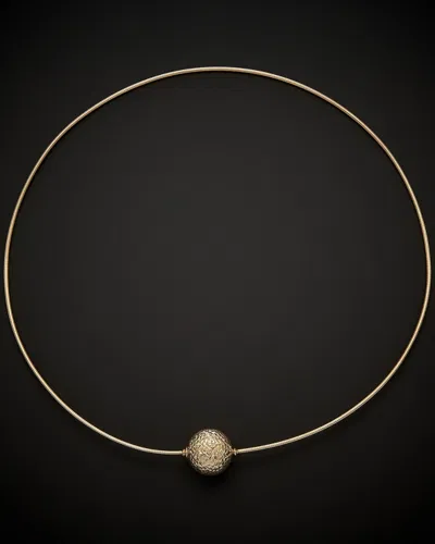 ITALIAN GOLD 14K ITALIAN GOLD CHOKER COLLAR NECKLACE