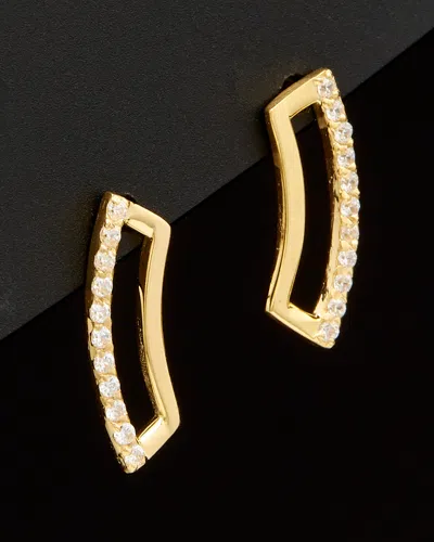 ITALIAN GOLD 14K ITALIAN GOLD CZ EARRINGS