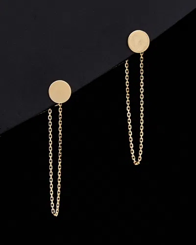 ITALIAN GOLD 14K ITALIAN GOLD DISC EARRINGS