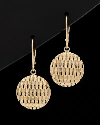 ITALIAN GOLD 14K ITALIAN GOLD DISC EARRINGS