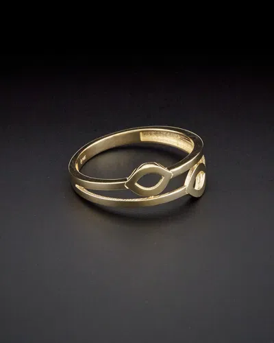 ITALIAN GOLD 14K ITALIAN GOLD DOUBLE MARQUISE RING