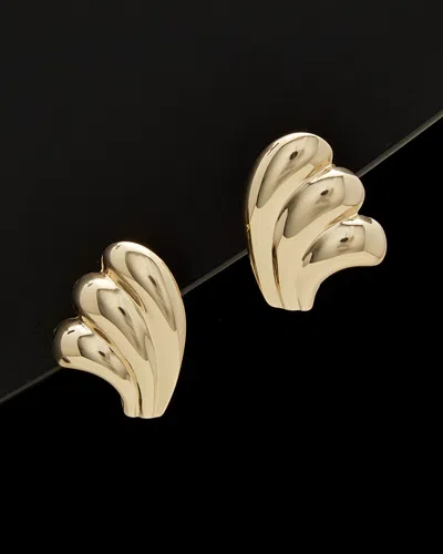 ITALIAN GOLD 14K ITALIAN GOLD FAN EARRINGS