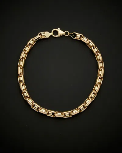 ITALIAN GOLD 14K ITALIAN GOLD FANCY BULLET LINK BRACELET