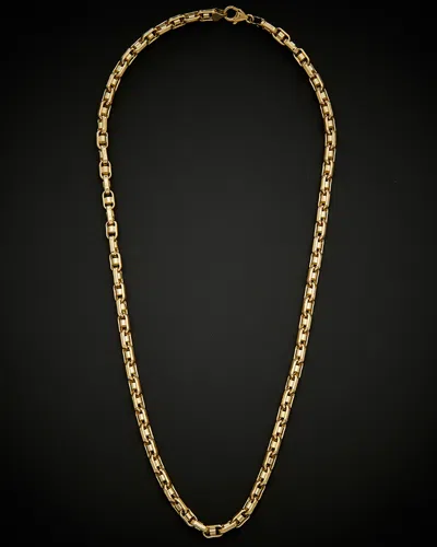 ITALIAN GOLD 14K ITALIAN GOLD FANCY BULLET LINK NECKLACE