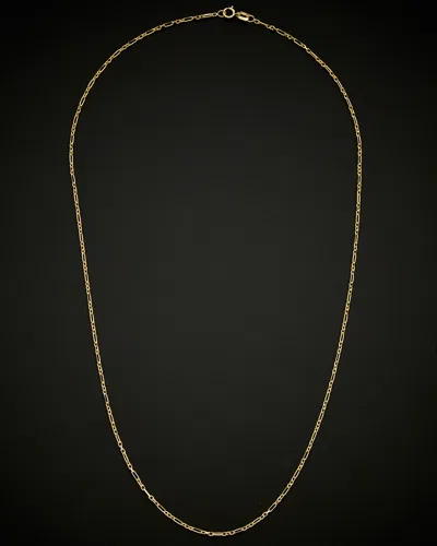 ITALIAN GOLD 14K ITALIAN GOLD FIGARO FORZATINA LINK NECKLACE