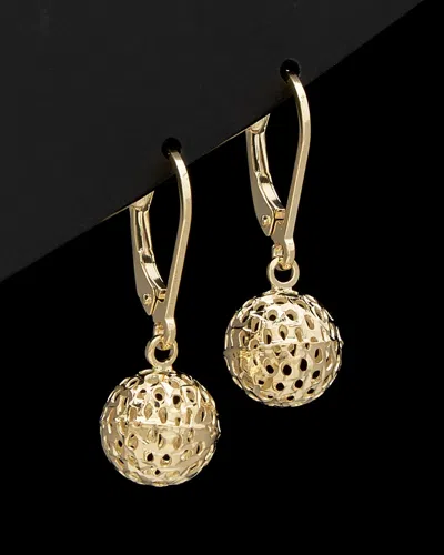 ITALIAN GOLD 14K ITALIAN GOLD FILIGREE BALL EARRINGS