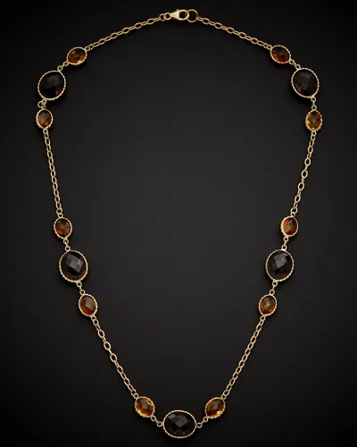 ITALIAN GOLD 14K ITALIAN GOLD GEMSTONE NECKLACE