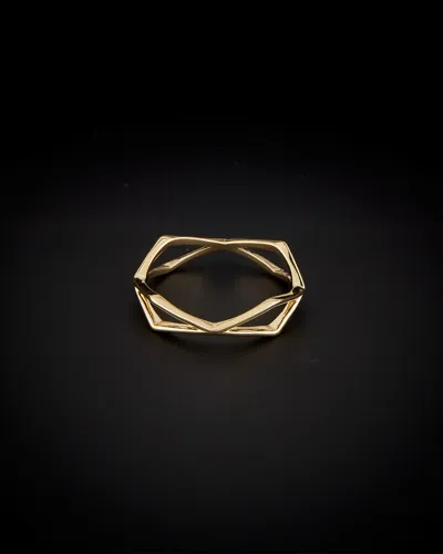 ITALIAN GOLD 14K ITALIAN GOLD GEOMETRIC RING