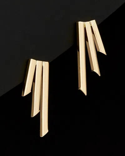ITALIAN GOLD 14K ITALIAN GOLD GRADUATED TRIPLE BAR EARRINGS