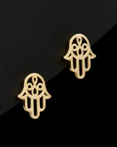 ITALIAN GOLD 14K ITALIAN GOLD HAMSA STUDS