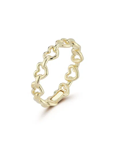 ITALIAN GOLD 14K ITALIAN GOLD HEART LINK RING