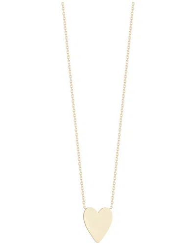 ITALIAN GOLD 14K ITALIAN GOLD HEART NECKLACE