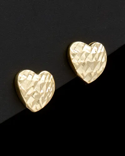 ITALIAN GOLD 14K ITALIAN GOLD HEART STUDS