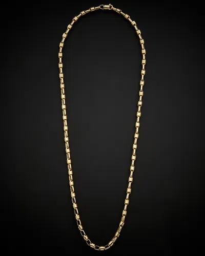ITALIAN GOLD 14K ITALIAN GOLD MEN'S BULLET LINK NECKLACE