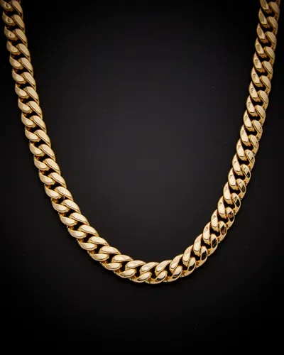 ITALIAN GOLD 14K ITALIAN GOLD MIAMI CUBAN LINK NECKLACE