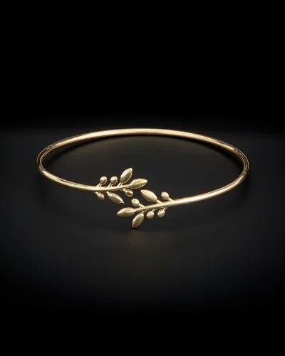 ITALIAN GOLD 14K ITALIAN GOLD OLIVE BRANCH CUFF