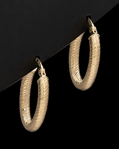 ITALIAN GOLD 14K ITALIAN GOLD OVAL HOOPS