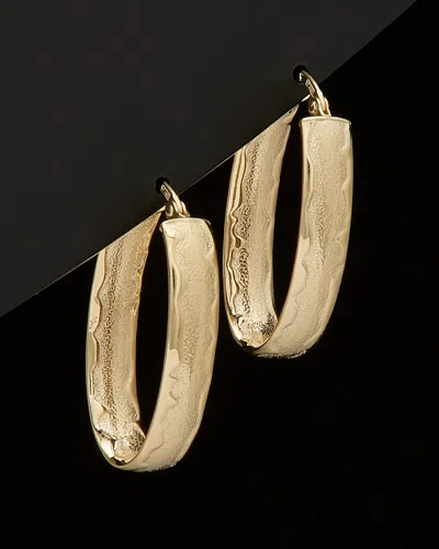 ITALIAN GOLD 14K ITALIAN GOLD OVAL HOOPS