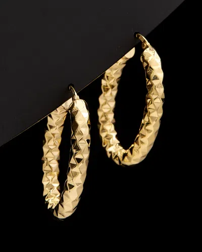ITALIAN GOLD 14K ITALIAN GOLD OVAL HOOPS