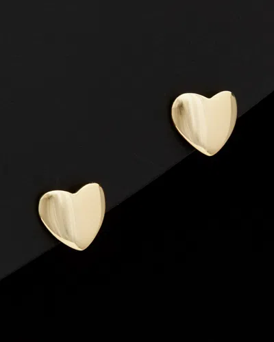 ITALIAN GOLD 14K ITALIAN GOLD POLISHED HEART STUDS