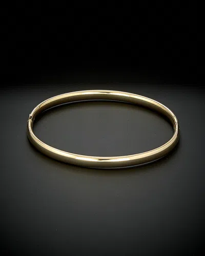 ITALIAN GOLD 14K ITALIAN GOLD POLISHED HINGED BANGLE