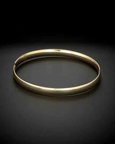 ITALIAN GOLD 14K ITALIAN GOLD POLISHED HINGED BANGLE