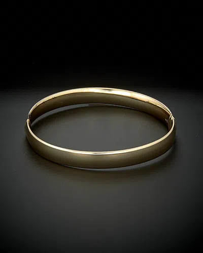 ITALIAN GOLD 14K ITALIAN GOLD POLISHED HINGED BANGLE
