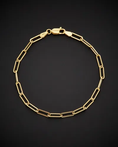 ITALIAN GOLD 14K ITALIAN GOLD POLISHED PAPERCLIP CHAIN BRACELET