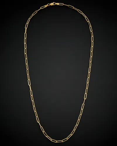 ITALIAN GOLD 14K ITALIAN GOLD POLISHED PAPERCLIP CHAIN NECKLACE