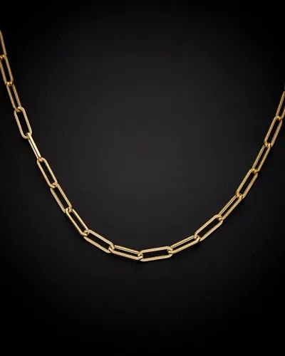 ITALIAN GOLD 14K ITALIAN GOLD POLISHED PAPERCLIP NECKLACE