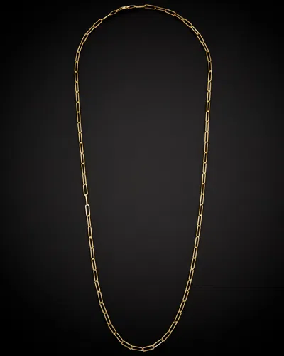ITALIAN GOLD 14K ITALIAN GOLD POLISHED PAPERCLIP NECKLACE
