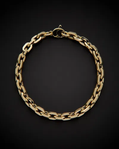 ITALIAN GOLD 14K ITALIAN GOLD POLISHED SQUARE LINK BRACELET