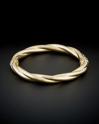 ITALIAN GOLD 14K ITALIAN GOLD POLISHED TWISTED BANGLE