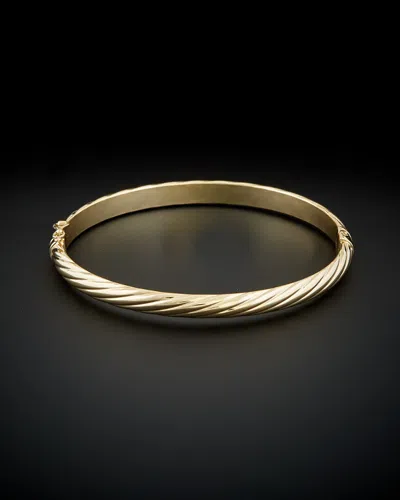 ITALIAN GOLD 14K ITALIAN GOLD POLISHED TWISTED BANGLE
